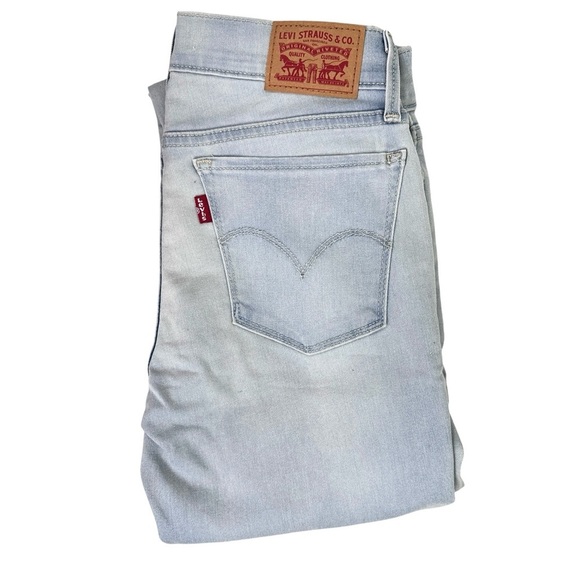 Levi’s 710 Super Skinny Mid Rise Jeans in Light Wash Size 25 - Picture 7 of 11